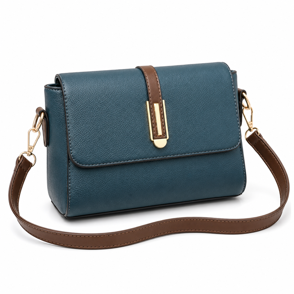 Maison LYORÉN Viviane crossbody hasp closure detail
