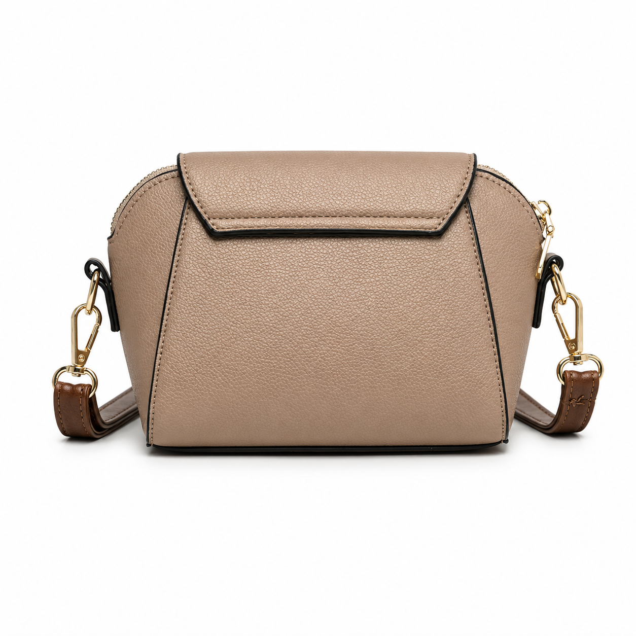 Maison LYORÉN compact PU leather crossbody side view