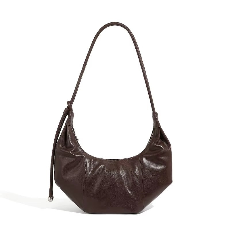 Maison LYORÉN Soft Leather Hobo Bag — Soraya Nomad front view