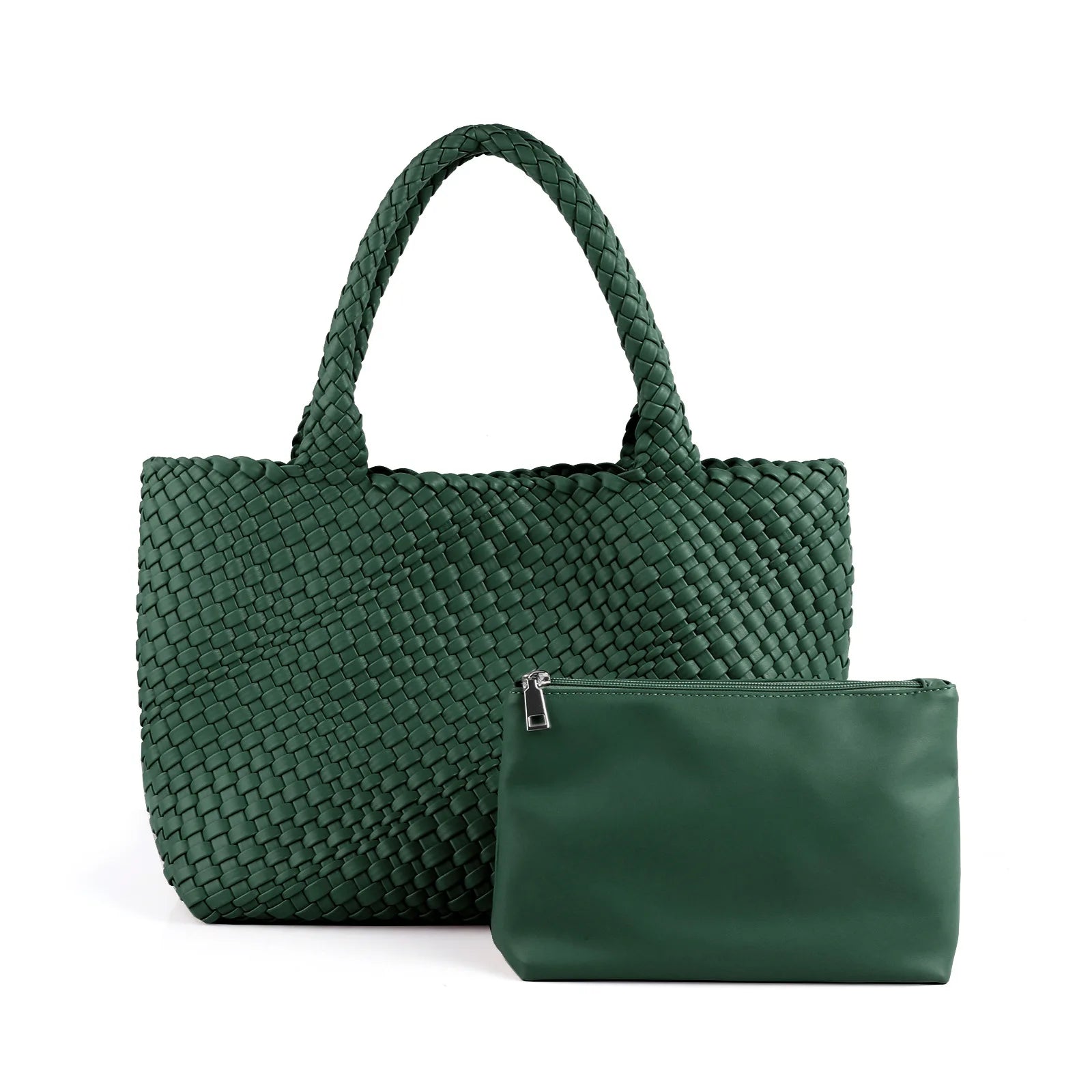 Maison LYORÉN woven tote bag strap and handle detail