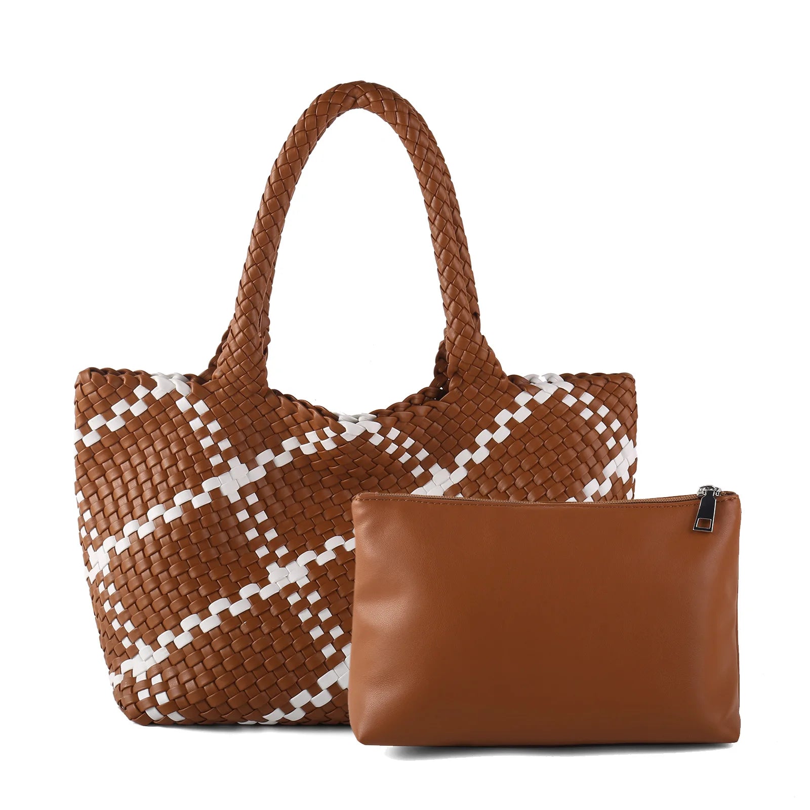Maison LYORÉN handwoven shoulder tote multiple colours