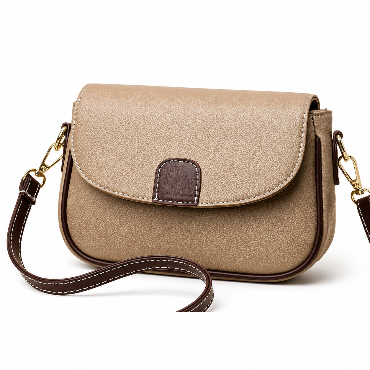 Maison LYORÉN Colette flap crossbody adjustable strap detail