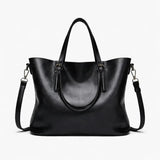 Delia Leather Tote Bag for Women – Structured Shoulder & Crossbody Handbag with Adjustable Strap - Maison LYORÉN