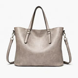 Delia Leather Tote Bag for Women – Structured Shoulder & Crossbody Handbag with Adjustable Strap - Maison LYORÉN