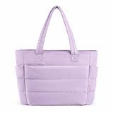 Maison Lyoren Puffer Laptop Tote Bag – Lightweight Quilted Work & Travel Bag for Women - Maison LYORÉN